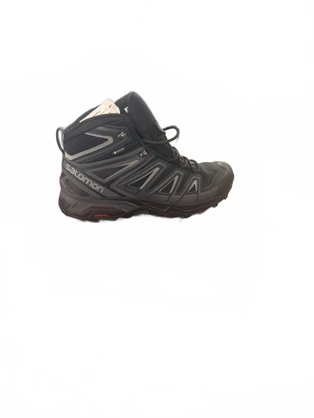 NEW SALOMON men's x ultra 3 mid gtx boot in black/inda inc